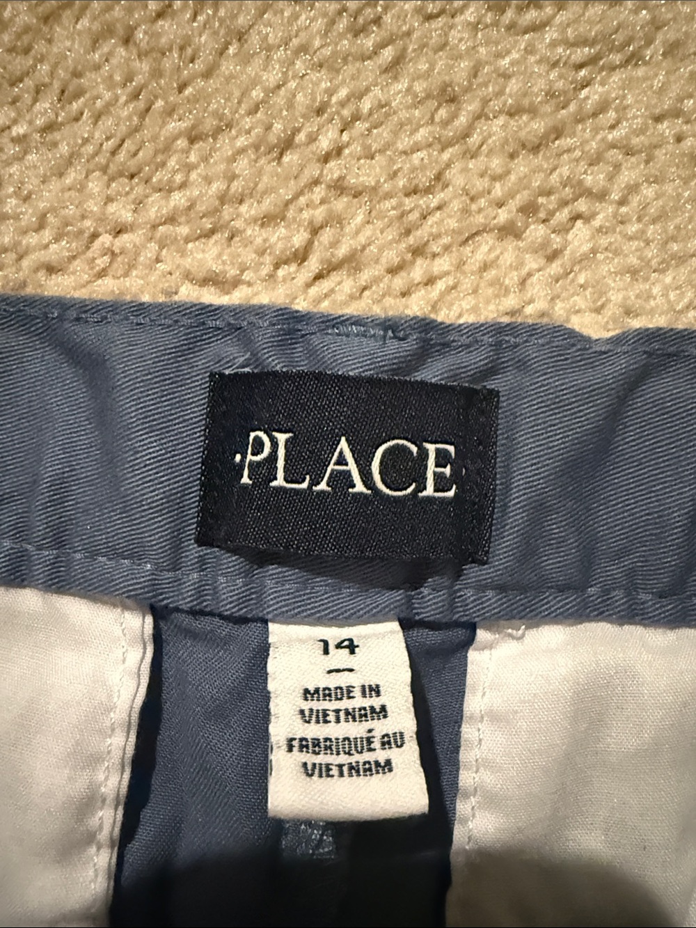 The Children's Place Navy Blue Chino Pants with Striped Belt - Picture 2 of 8
